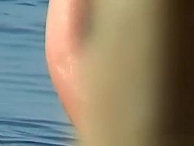 Nudist mature and hair washing