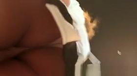 Damn hot ass upskirt