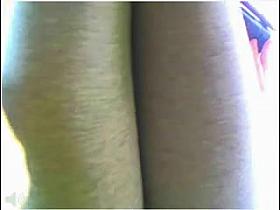 Euro legal age teenager masturbates her cookie in park - public candid