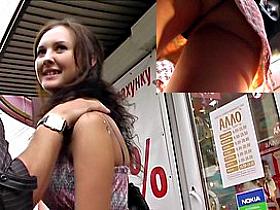 Guy&rsquo;s girlfriend upskirt caught by wicked hunter