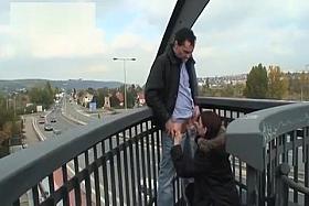 Veronika walks with John Hawk