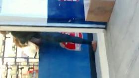 this bitch is my neighbor i record her while she was shoping