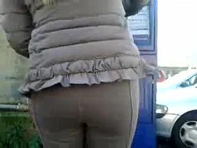 Milf ass at parking
