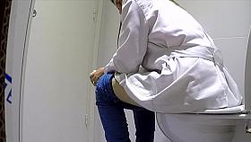 Beautiful Nurse ### at the toilet (2)