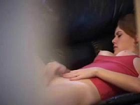 girl masturbating in the living room -- Hidden Cam Sex