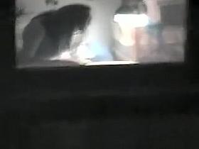 Spied by neighbour in her room