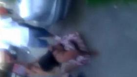 Two jealous women beating each other up