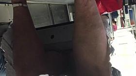 mature upskirt in metro 3