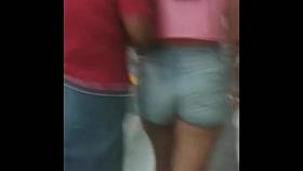 Tight shorts ass buttcheeks