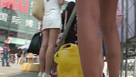 Upskirt candid shots of hot teens all around the town