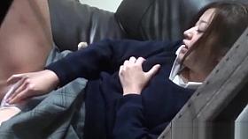 Japanese teenager rubs