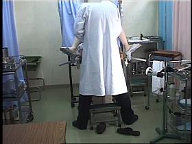 Asian cutie filmed by a spy cam getting a medical