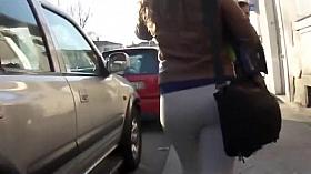 Stalking a hot looking tight butt