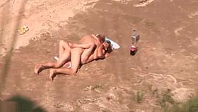 Perfect brunette boned in the beach public sex voyeur video