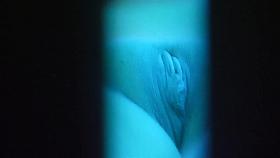 Shaved Brunette Caught Tanning 2