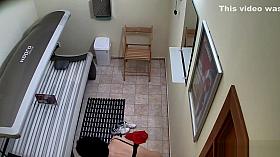 Voyeur Hidden Cam in Public Solarium