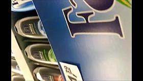 Up under a blue skirt