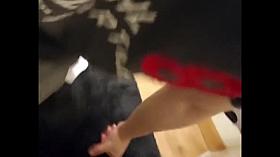 secret hidden spy cought shaving legs in shower bath