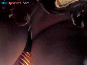 Brunette Hair outdoor upskirt