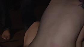 Redhead slave group fucked in bar