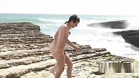Prowling Panther Beach - nudist group explores oceanside rock formations