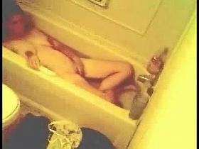 Hidden cam in bathroom is a good way to spy milf masturbating