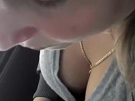 Lovely tits shake as the bus rides