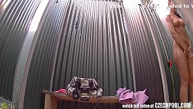 Public Pool&acute;s Shower Voyeur 7 Min