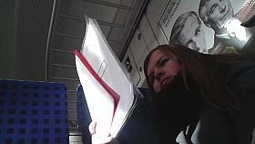 TRAIN - Sitting next to redhead cutie