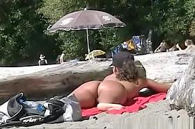 Caught on nudist beach