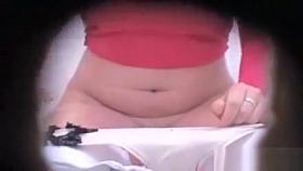 Redshirted toilet spy