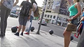 brunette with short tight hot