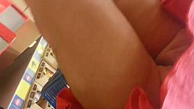 upskirt supermarket