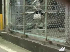 Skinny slutty vixen getting caught off her guard during sharking attack