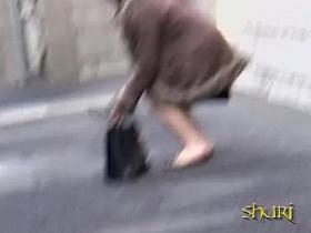 Confused Japanese lady was skirt sharked and ass grabbed