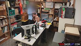 Emo Teen Shoplifter Caught By Security And Then Fucked