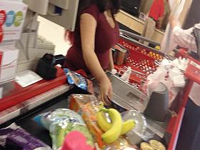 Big Tits Cashier