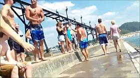 Candid College Beach Bikini A-Hole Ass West Michigan Butt