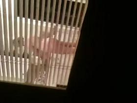 Milf cum on her house