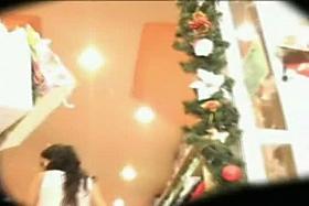 Super hot ass in this candid upskirt video from the department store