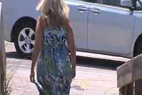 candid milf beach spy jiggly fat booty 23