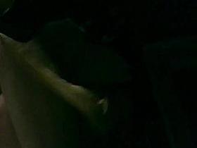 Fat amateur lifts leg up toweling hairy muff on spy cam