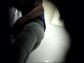 Real japanase brunette pissing video