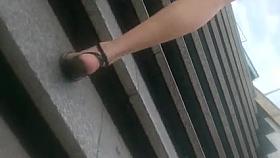 Wild teen in wild dress upskirted with boyfriend