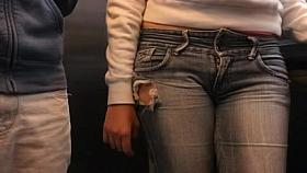 Solo voyeur video features a beautiful chick