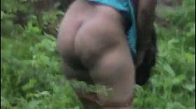 Bangla desi big ass lady comes for nature call