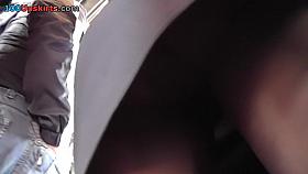 Hawt upskirt in public transport