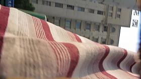 Girl in little red dress exclusive upskirt in the street