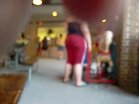 Young Chubby in Public