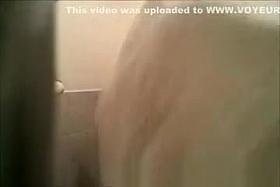 Blonde caught dressing